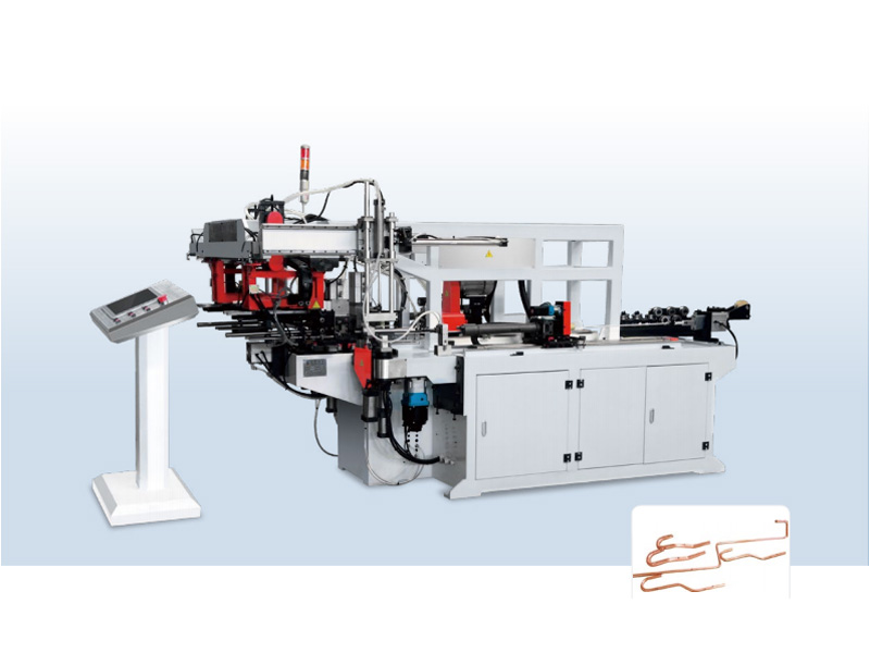 Automatic chipless cutting end molding bending machine(One driving two)